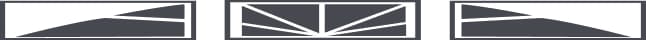 Window styles for your garage door - Stanford profiles - sunrise